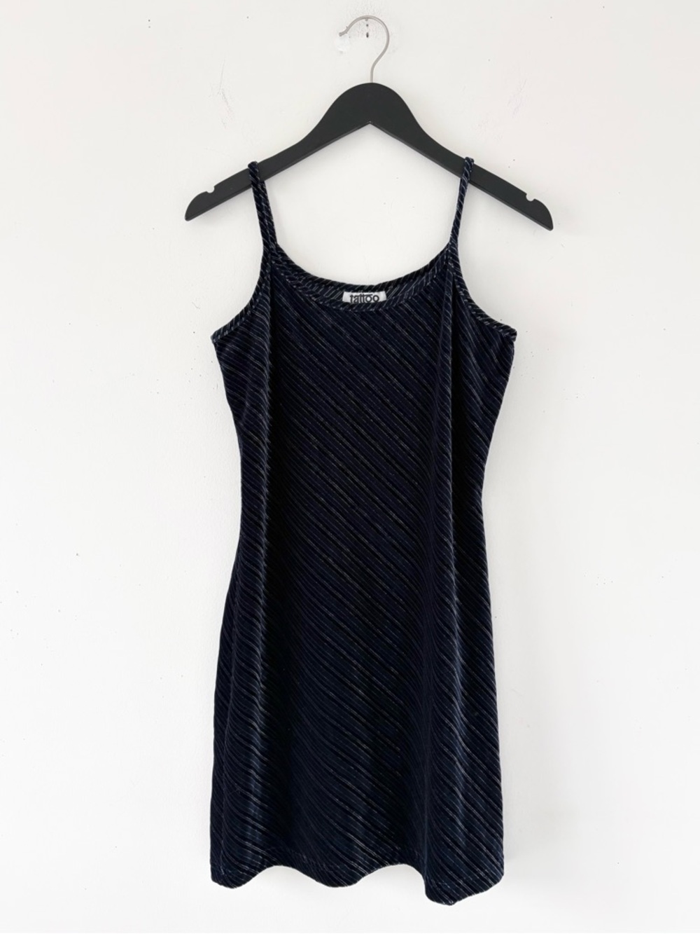Vintage Tattoo Velour Cami Mini Dress